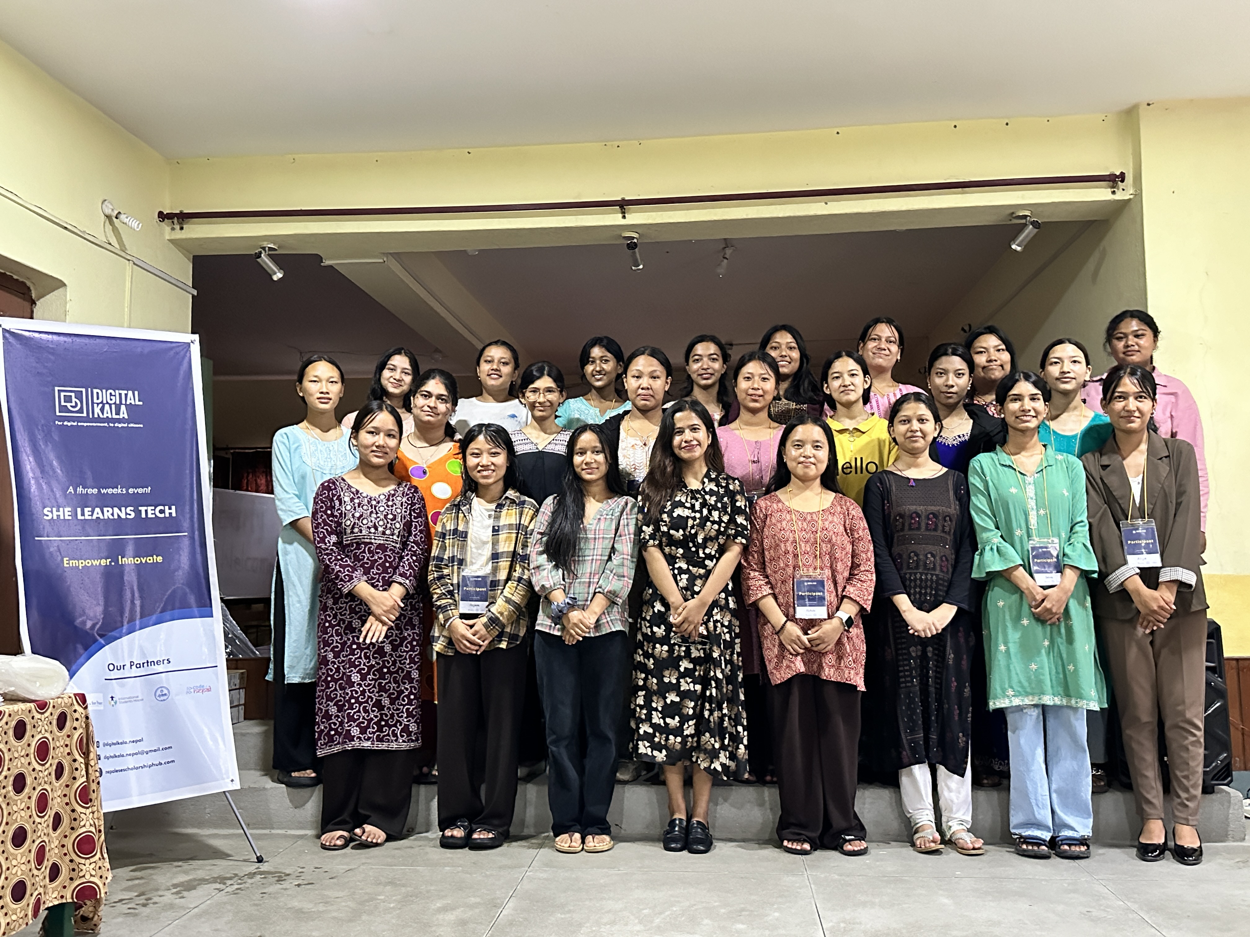 She Learns Tech participants - group photo